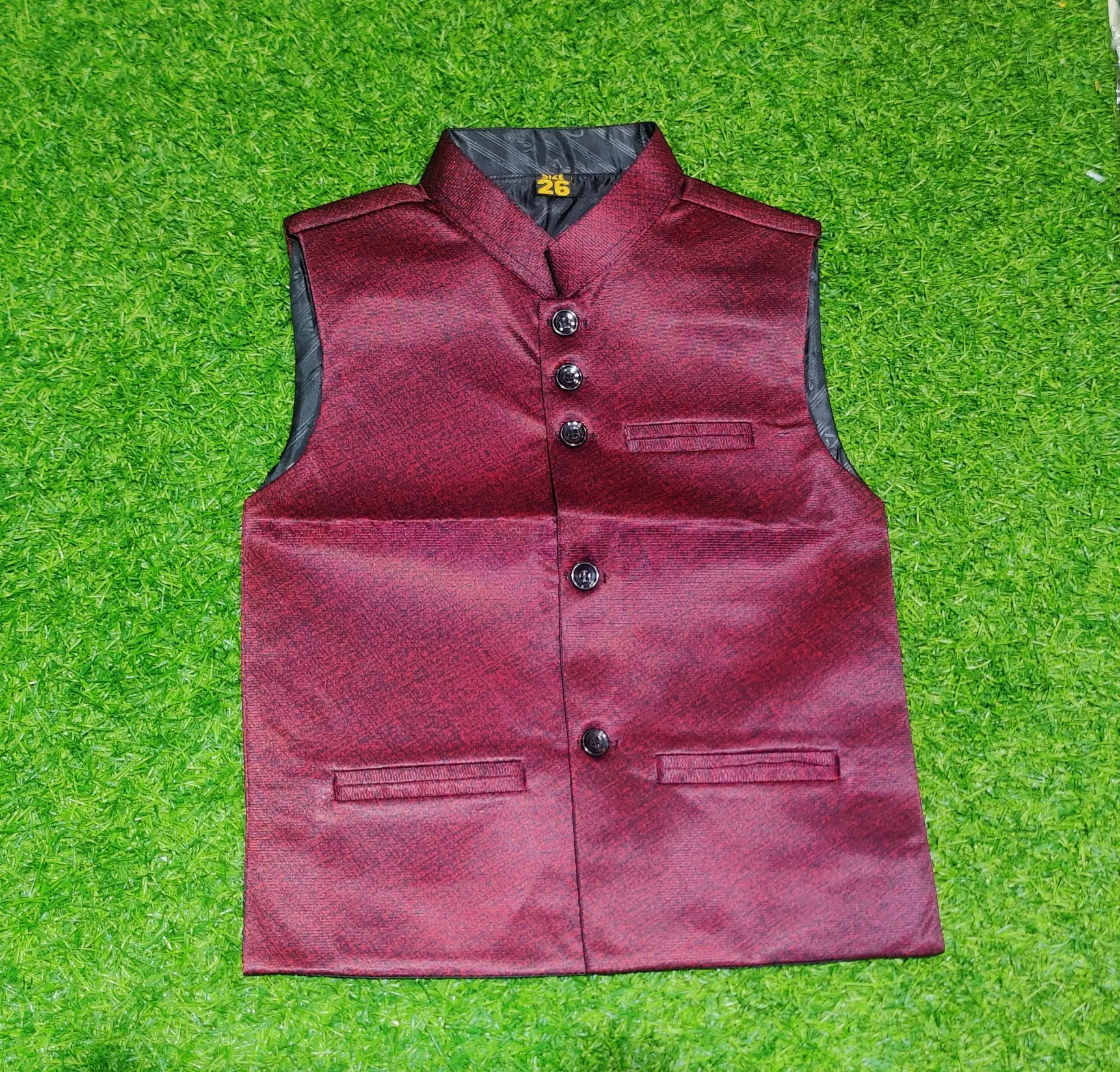 Picture of lBaba cheler matching panjabi coat Fasionable coat for like father like son