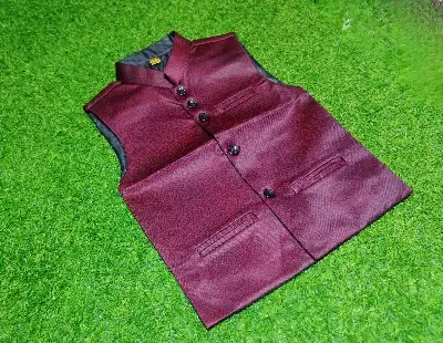 Picture of lBaba cheler matching panjabi coat Fasionable coat for like father like son