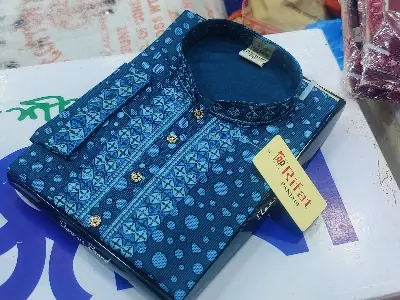 Picture of premium quality snap button shade Design panjabi