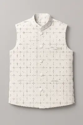 Picture of premium print coat for mens. waists panjabi coat for men