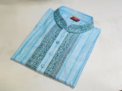 Picture of premium Light colour Desing panjabi new Fasionable panjabi