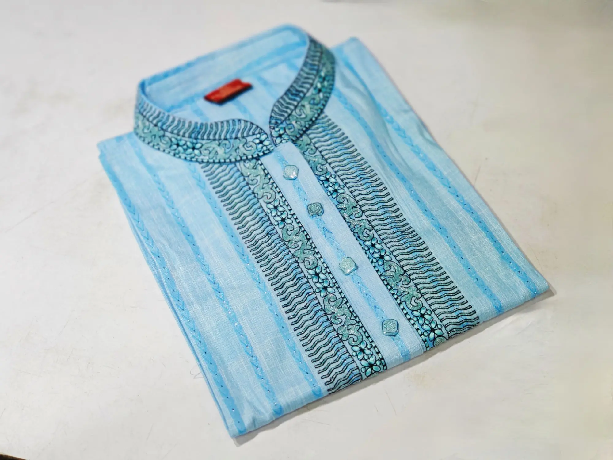 Picture of premium Light colour Desing panjabi new Fasionable panjabi