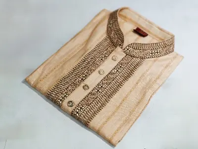 Picture of premium Light colour Desing panjabi new Fasionable panjabi