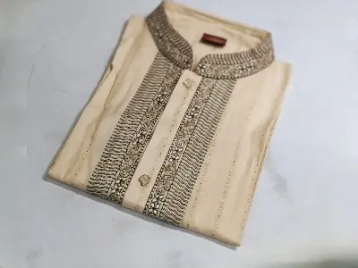 Picture of premium Light colour Desing panjabi new Fasionable panjabi