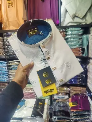 Picture of Eid special whole body secuance Desing work eid special panjabi for mens