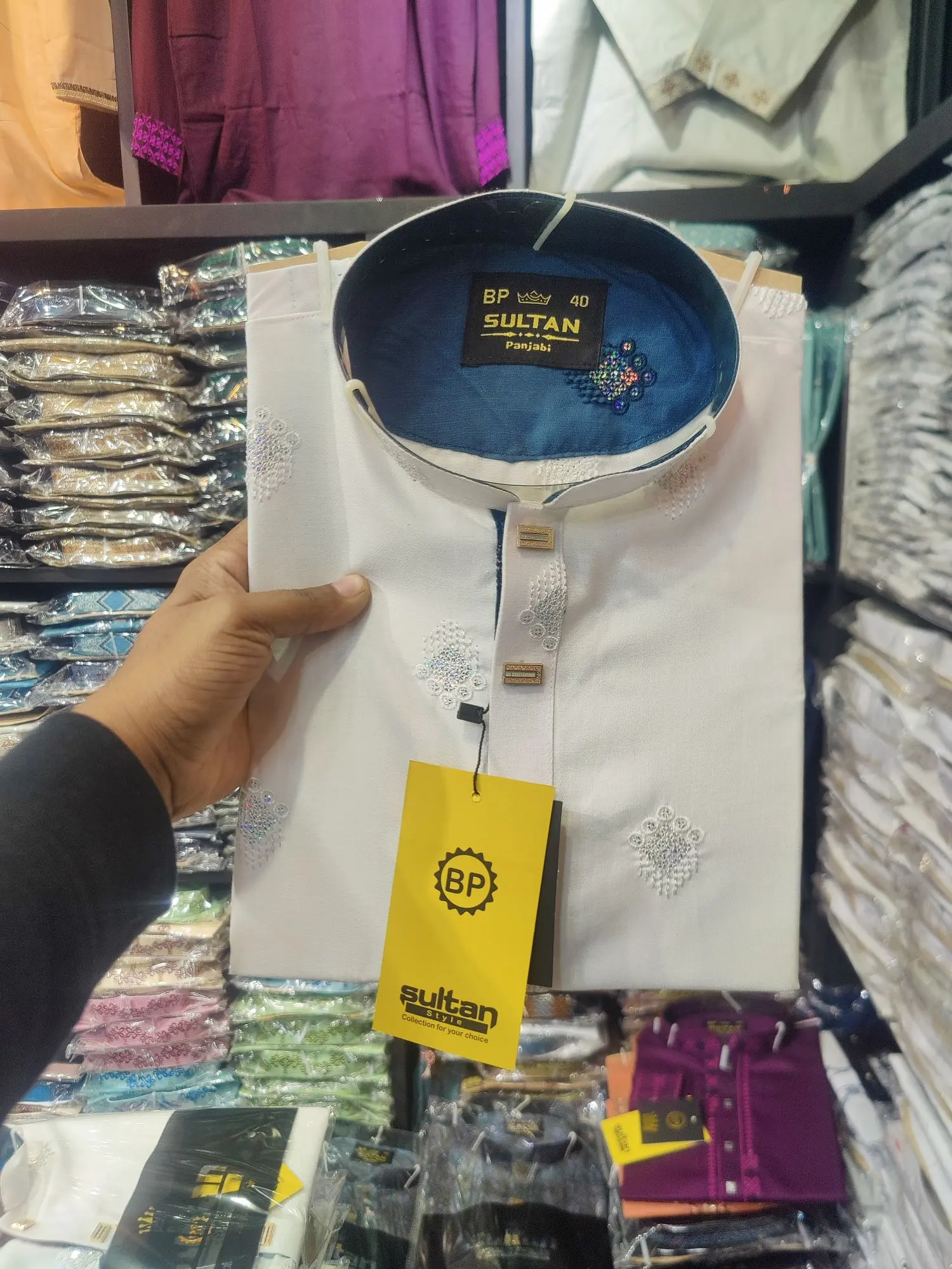 Picture of Eid special whole body secuance Desing work eid special panjabi for mens