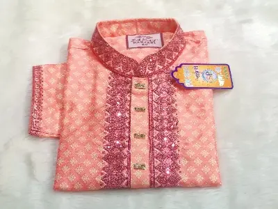 Picture of Mens indians katan febrics panjabi Secuance work Eid special panjabi 2025