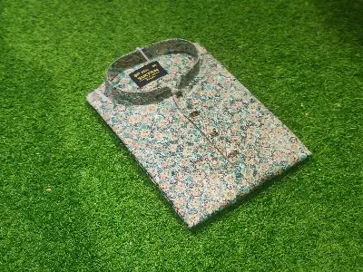 Picture of High quality premium snap button Kasmiri print luxury panjabi for men super hit premium panjabi