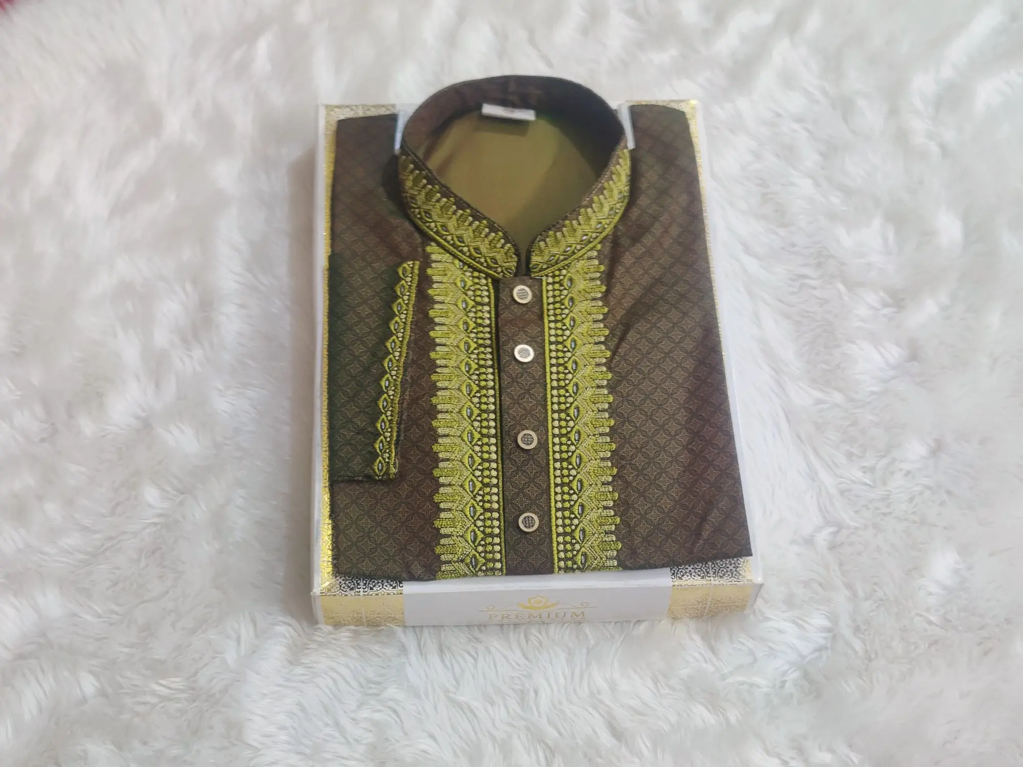Picture of Mens premium panjabi slim fiting Mens premium quality snap button panjabi