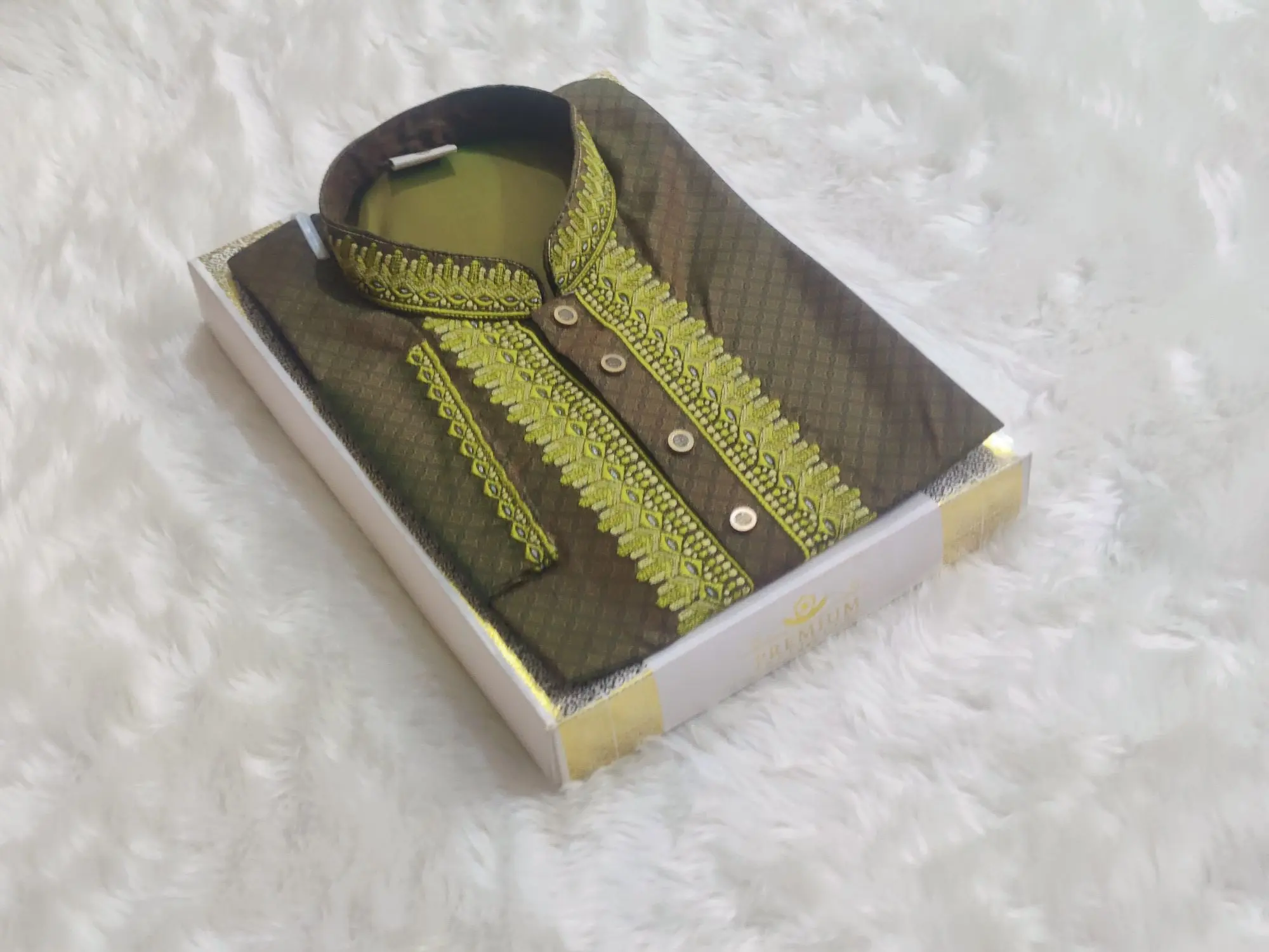 Picture of Mens premium panjabi slim fiting Mens premium quality snap button panjabi