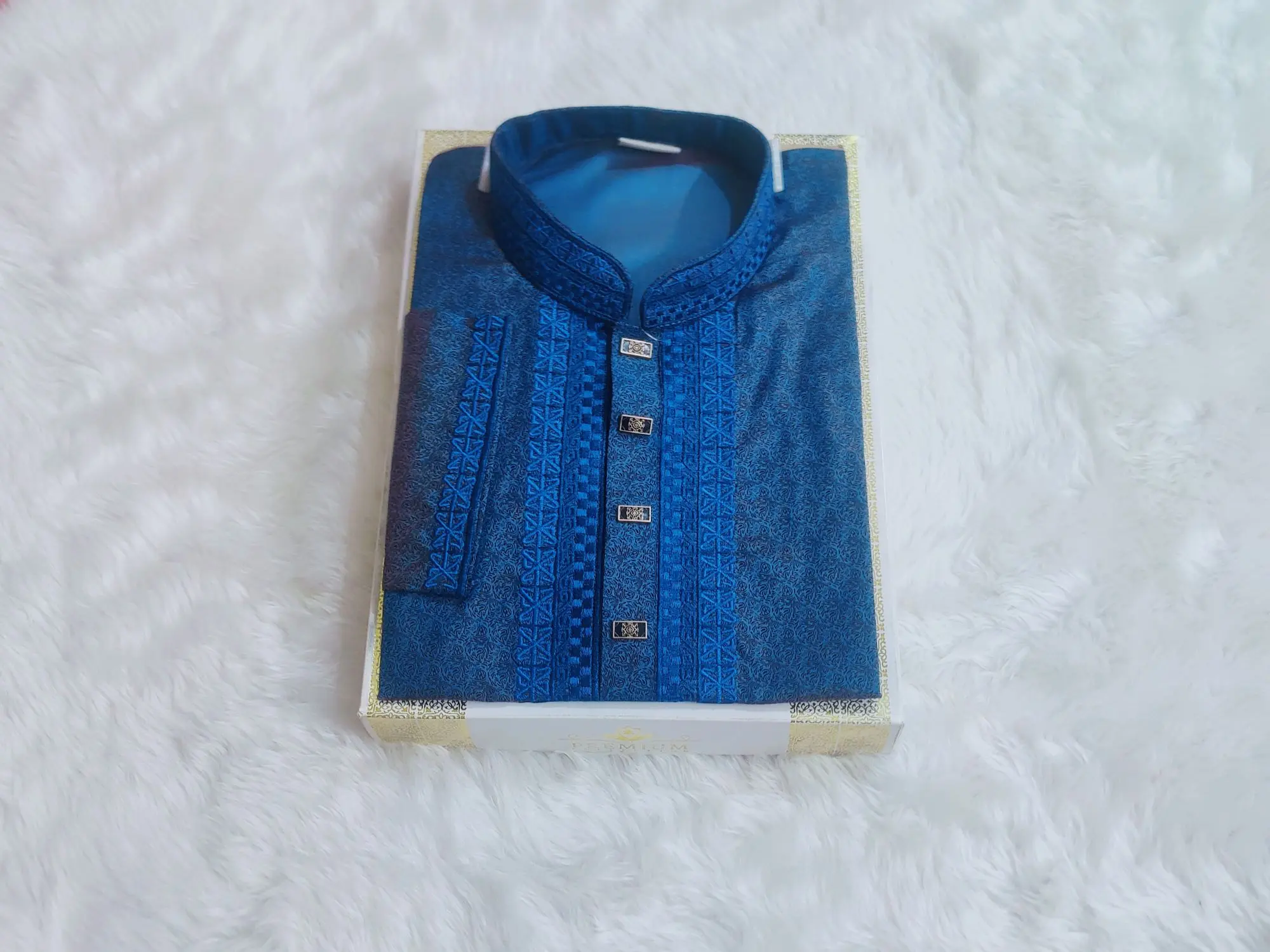 Picture of Mens premium panjabi slim fiting Mens premium quality snap button panjabi