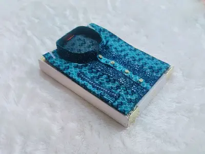 Picture of Mens high quality premium print panjabi semilong Fasionable styles comfortable panjabi