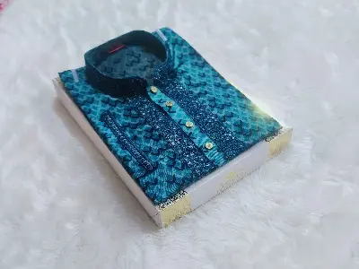 Picture of Mens high quality premium print panjabi semilong Fasionable styles comfortable panjabi