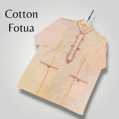 Picture of Mens new summer special cotton febric ambrodary work panjabi