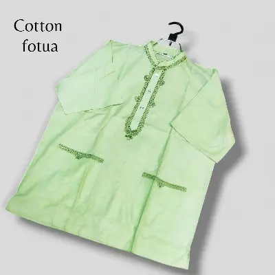 Picture of Mens new summer special cotton febric ambrodary work panjabi