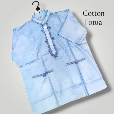 Picture of Mens new summer special cotton febric ambrodary work panjabi