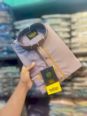 Picture of mens new desing semilong panjabi for mens