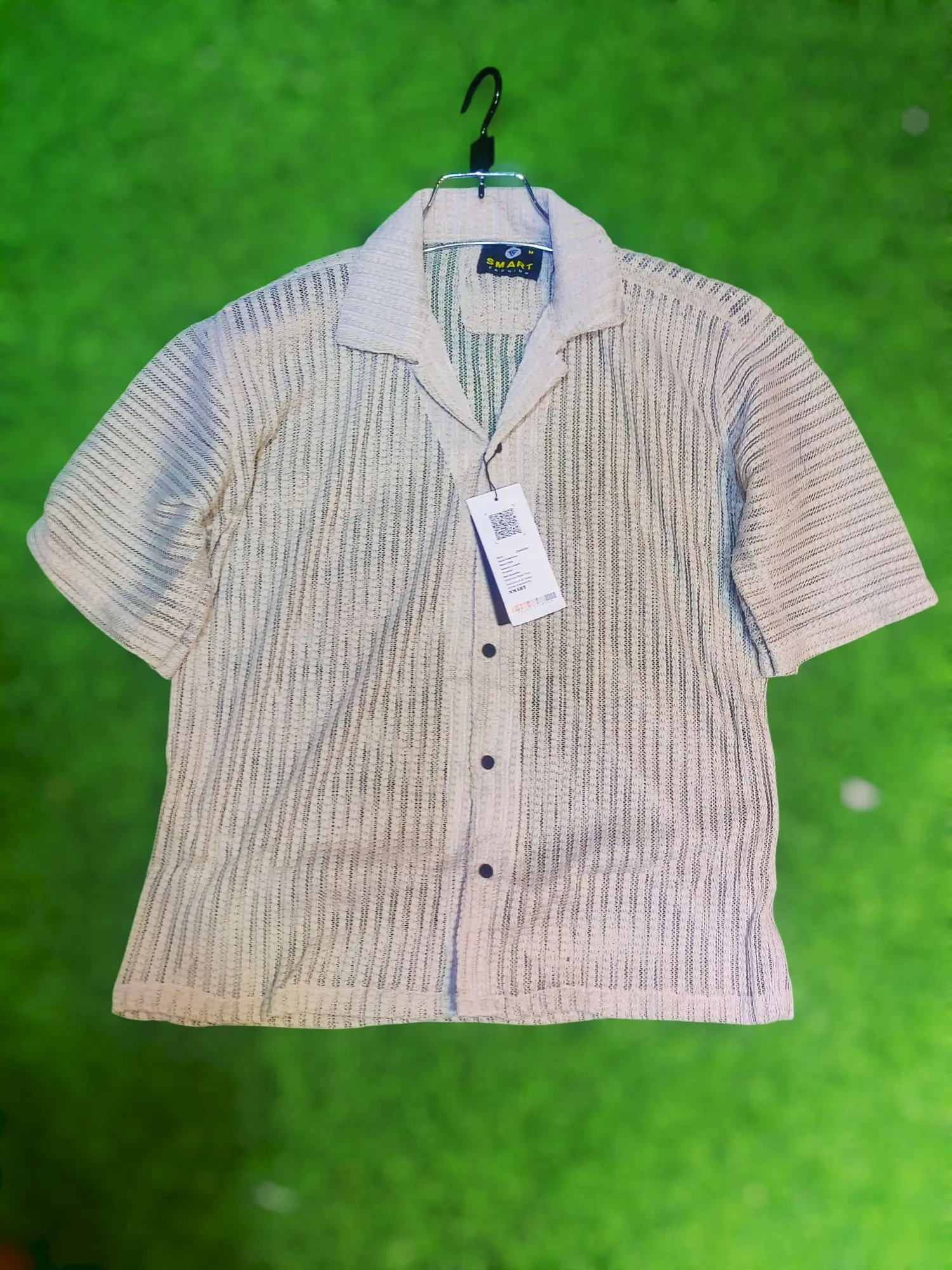 Picture of Mens Drop shulder virul net febric shirt for mens