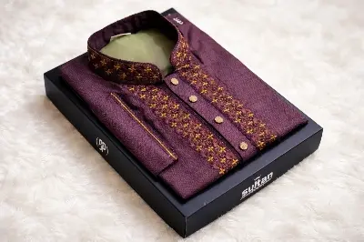 Picture of High quality Mircro stich printed panjabi /print premium panjabi for men