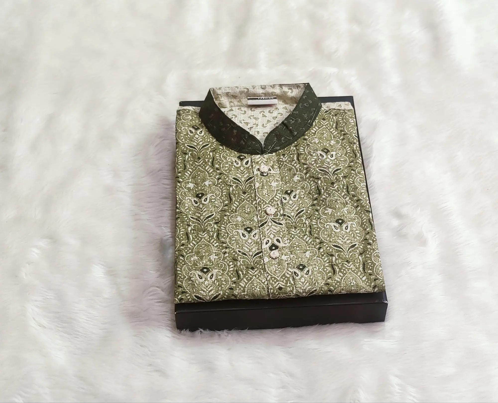 Picture of Mens Premium Digital print Indinan brash cotton fabric panjabi for mens