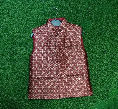 Picture of Boys Indian katan waist coat  premium waist coat(1