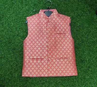 Picture of Boys Indian katan waist coat  premium waist coat(1