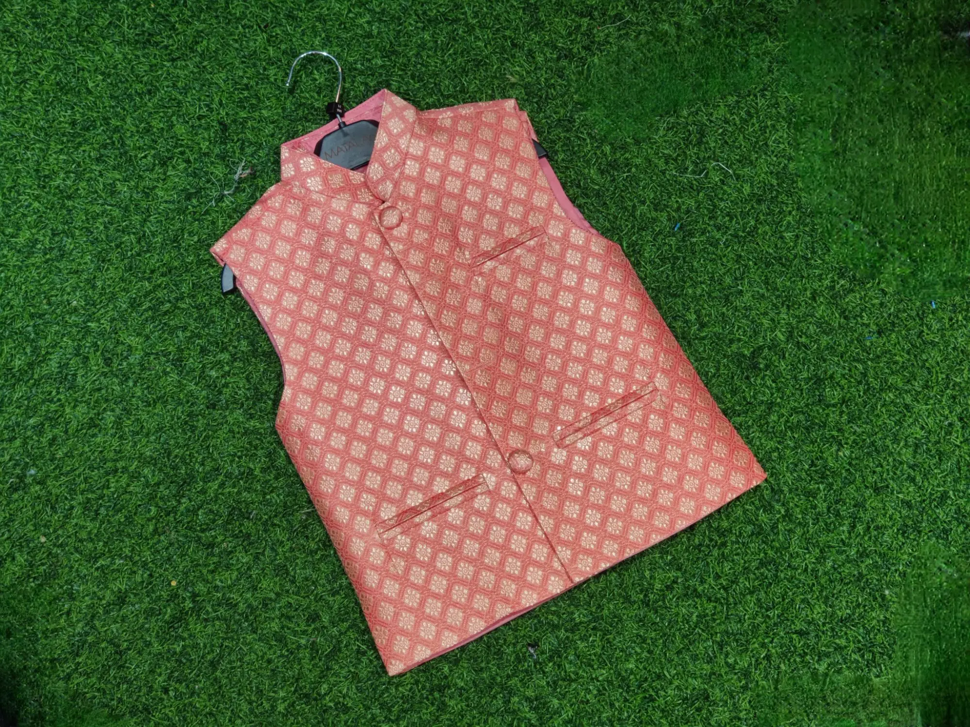 Picture of Boys Indian katan waist coat  premium waist coat(1