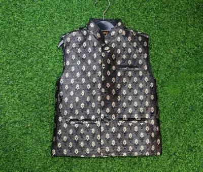 Picture of Boys Indian katan waist coat  premium waist coat(1