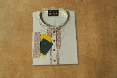 Picture of Mens premium pure cotton solid colour Eid campaign p