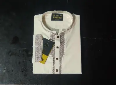 Picture of Mens premium pure cotton solid colour Eid campaign p