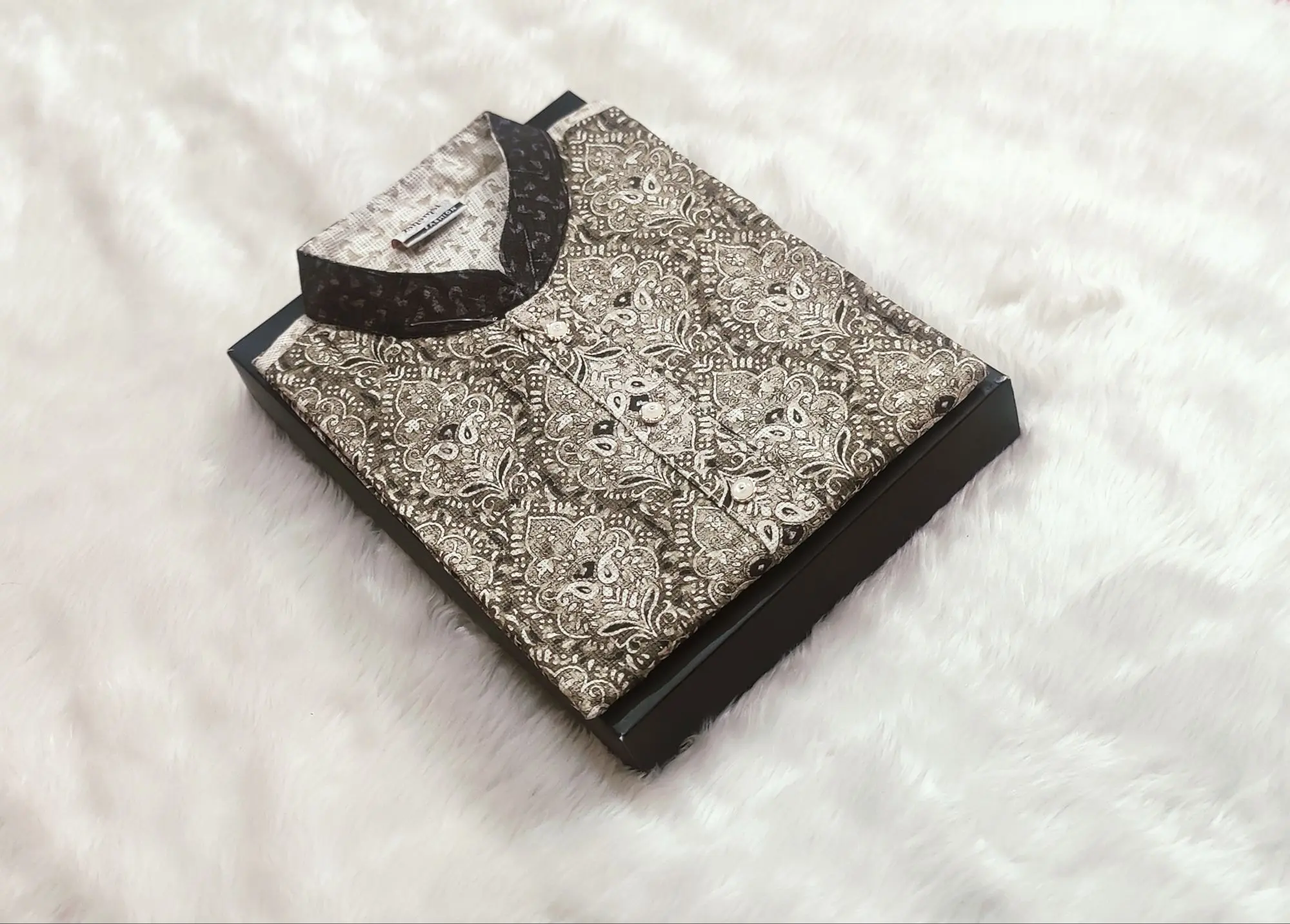 Picture of High quality premium semilong panjabi high quality print panjabi for Smart mens fashion