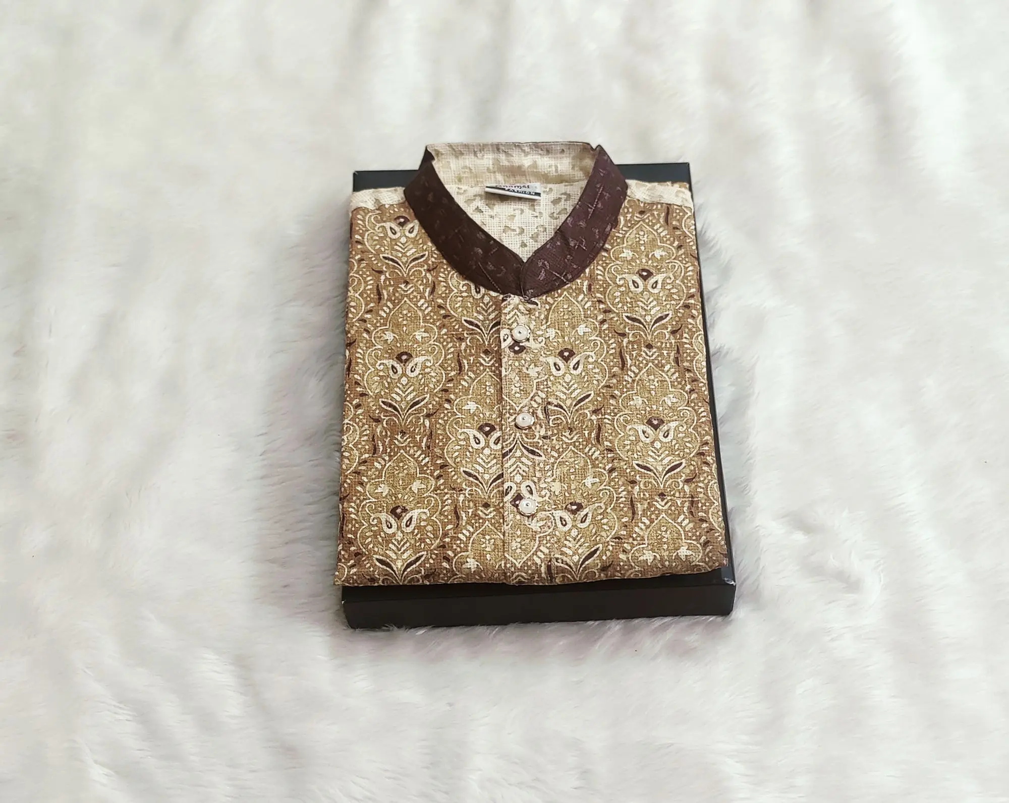 Picture of High quality premium semilong panjabi high quality print panjabi for Smart mens fashion