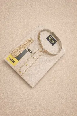 Picture of Pure smart cotton panjabi simple polite desing premium look eid special panjabi for mens