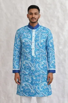 Picture of Boisakhi spiceal Mens super premium Digital print panjabi for mens 2026