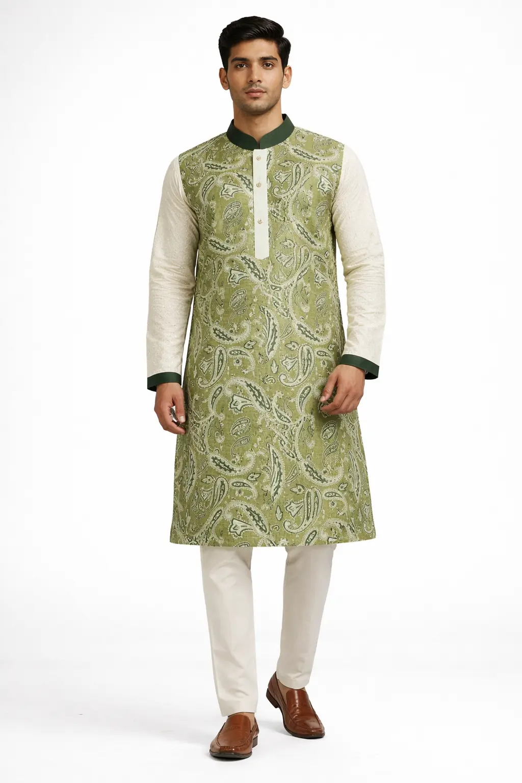 Picture of Mens Boisakh special super duper Digital print panjabi