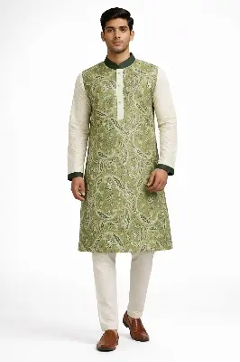 Picture of Mens Boisakh special super duper Digital print panjabi