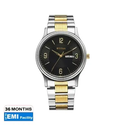 Picture of Titan 1650Bm04 Black Dial Analog Watch For Men