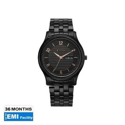 Picture of Titan 1824Nm01 Karishma Black Dial Watch For Men