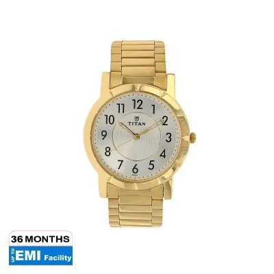 Picture of Titan 1647Ym01 Quartz Analog Silver Dial Stainless Steel Strap Watch For Men