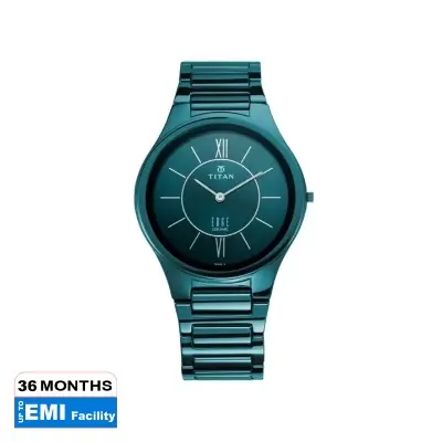 Picture of Titan 1696Qc03 Slimmest Ceramic Blue Dial Men'S Watch