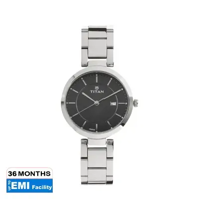 Picture of Titan 2480Sm08 Workwear Black Dial Analog With Day And Date Stainless Steel