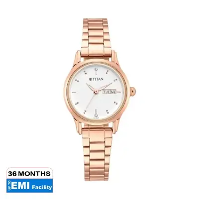 Picture of Titan Women'S Women'S Lagan Watch: Rose Gold Accents & Refined Elegance (2656Wm01)
