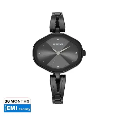 Picture of Titan 2680Nm01 Women Karishma Black Dial Metal Strap Watch