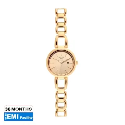 Picture of Titan 2642Wm01 Raga Viva Rose Gold Dial Quartz Metal Strap Watch For Women