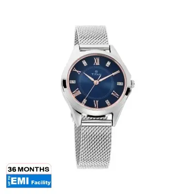 Picture of Titan 2565Sm02 Sparkle Blue Dial Analog Watch For Women