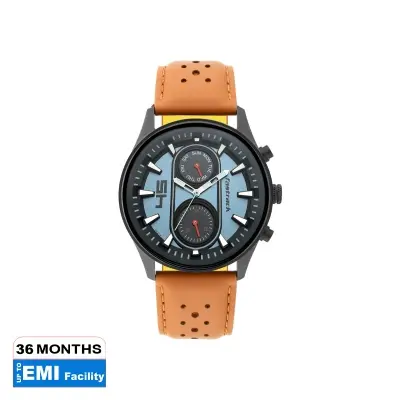 Picture of FastFit Watch with Dark Blue Dial & Leather Strap