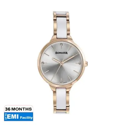 Picture of Force Blue Dial Pink Leather Strap Watch