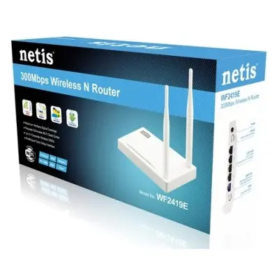 Picture of NETIS WF2419E 300MBPS WIRELESS N ROUTER 2 ANTENNA White 
