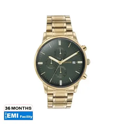 Picture of Sonata Black Round Dial Yellow Strap Watch For Gents