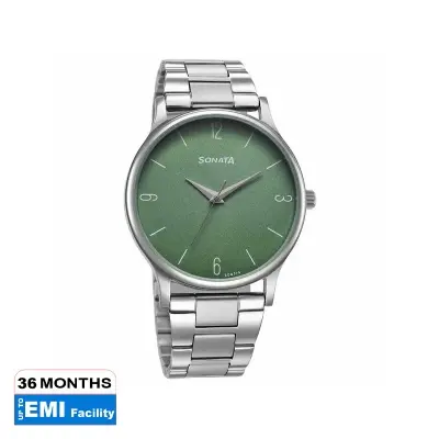 Picture of Sonata Blue Round Dial Blue Strap Watch For Gents